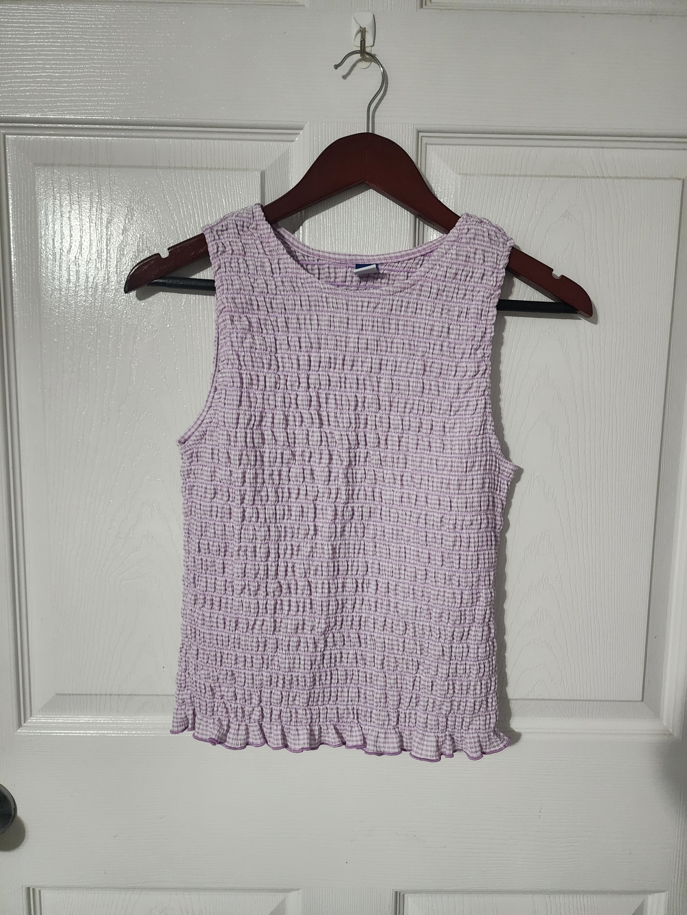Old Navy NWOT Lavender Smocked Sleeveless Tank